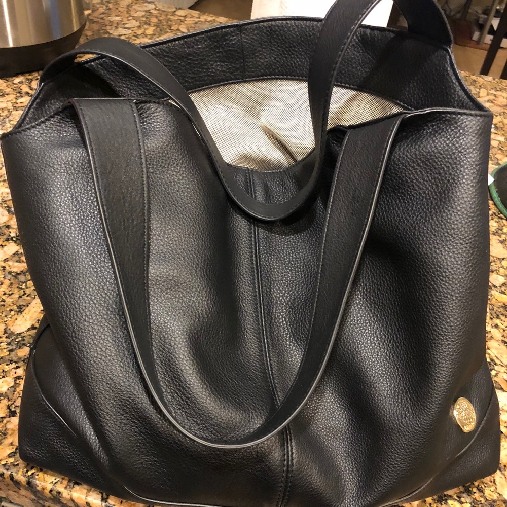 Vince Camuto black leather purse